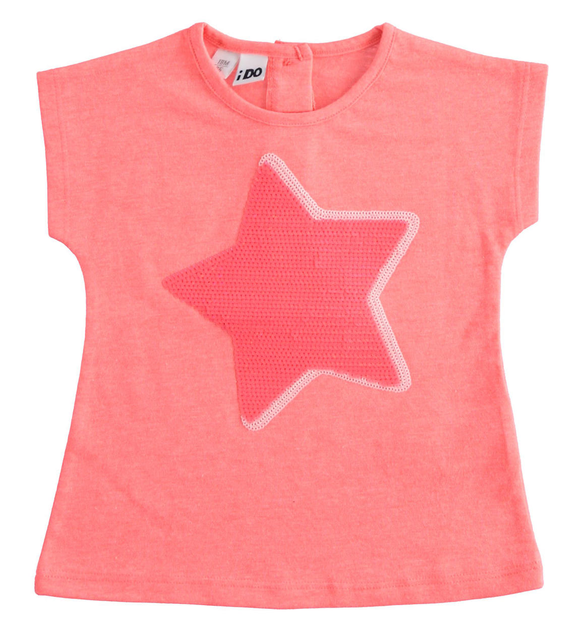 T-shirt con stella di paillettes reversibili per bambina da 6 mesi a 7 anni  iDO - Miniconf Shop
