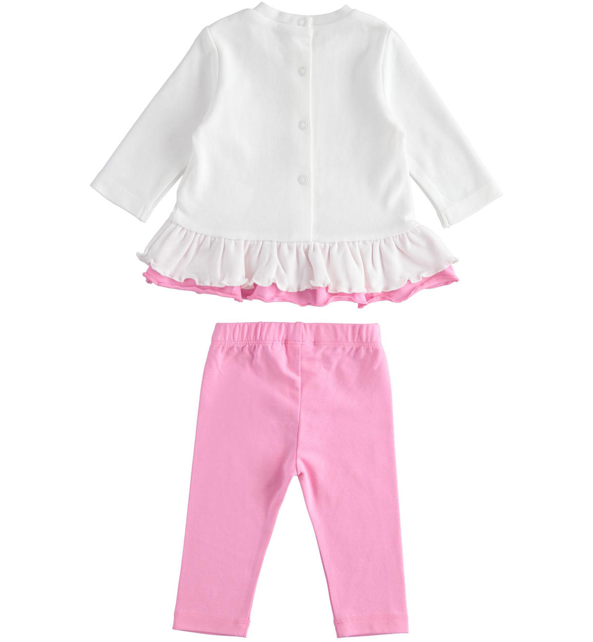 Completo Bambina Bonny Billy - Top Manica Lunga Floreale + Leggings - Foto 3