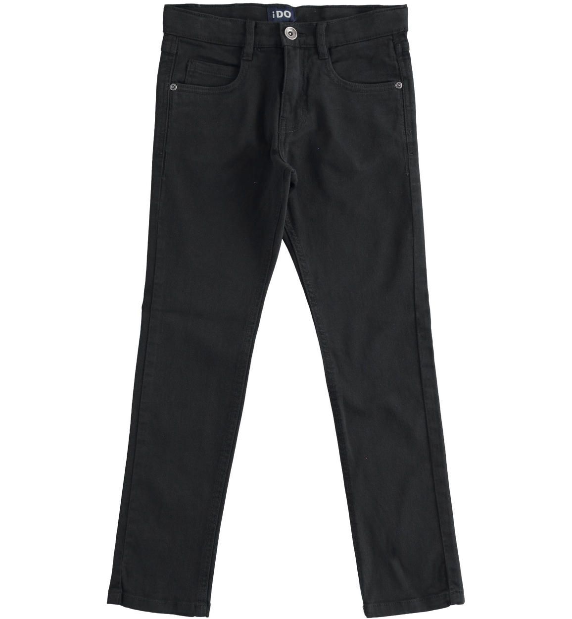 Pantalone modello cinque tasche in twill NERO iDO