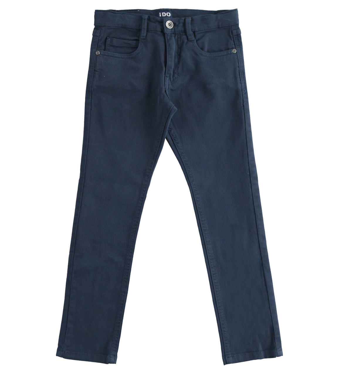 Pantalone modello cinque tasche in twill BLU iDO