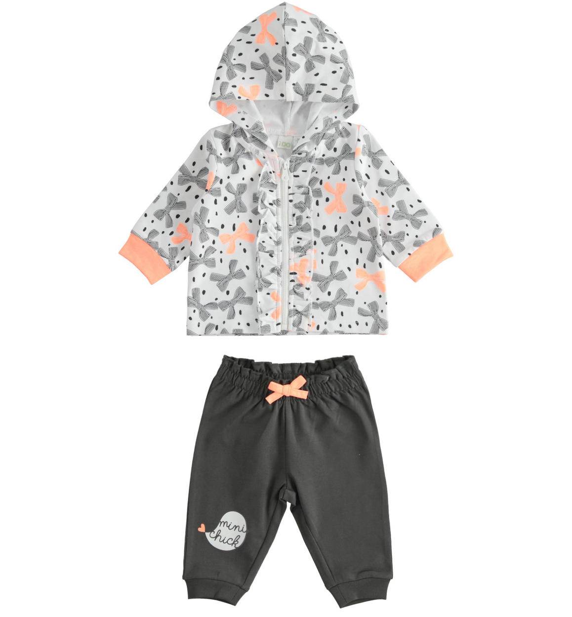 Tuta Neonato 2 Pezzi Estate - T-shirt Maniche Corte Con Ricamo E Pantaloncini, Regalo Bimbo - Foto 3