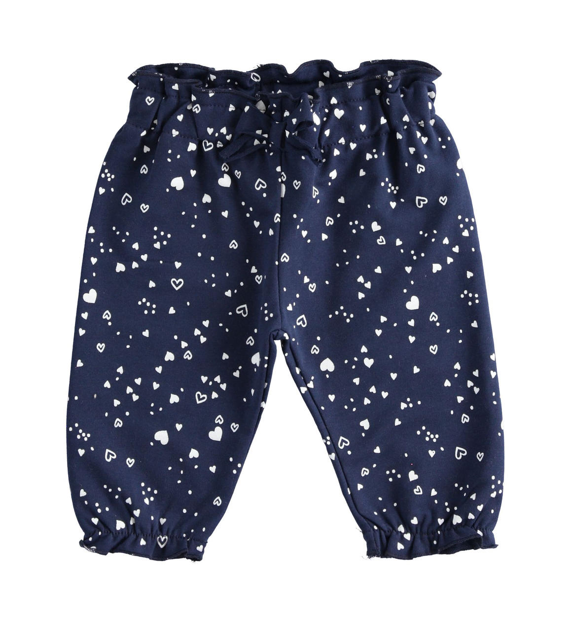 Pantaloni neonata fantasia di cuori BLU iDO