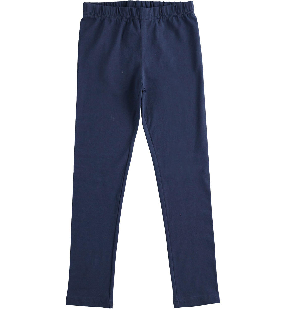 Leggings bambina tinta unita in jersey stretch BLU iDO