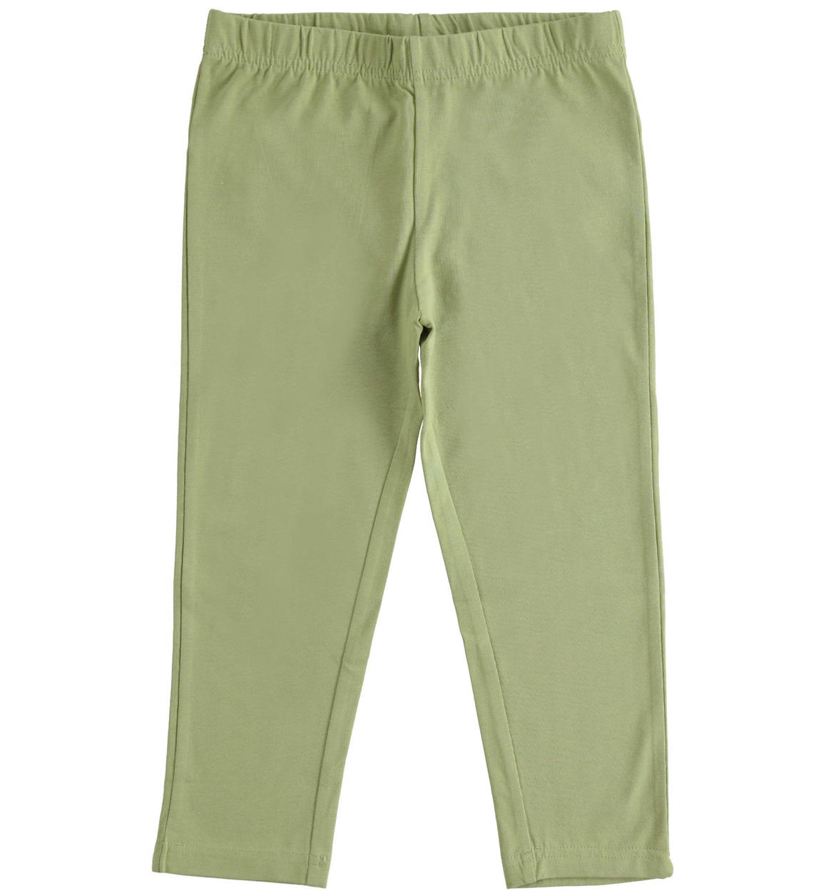Leggings bambina modello pescatora in jersey stretch VERDE iDO