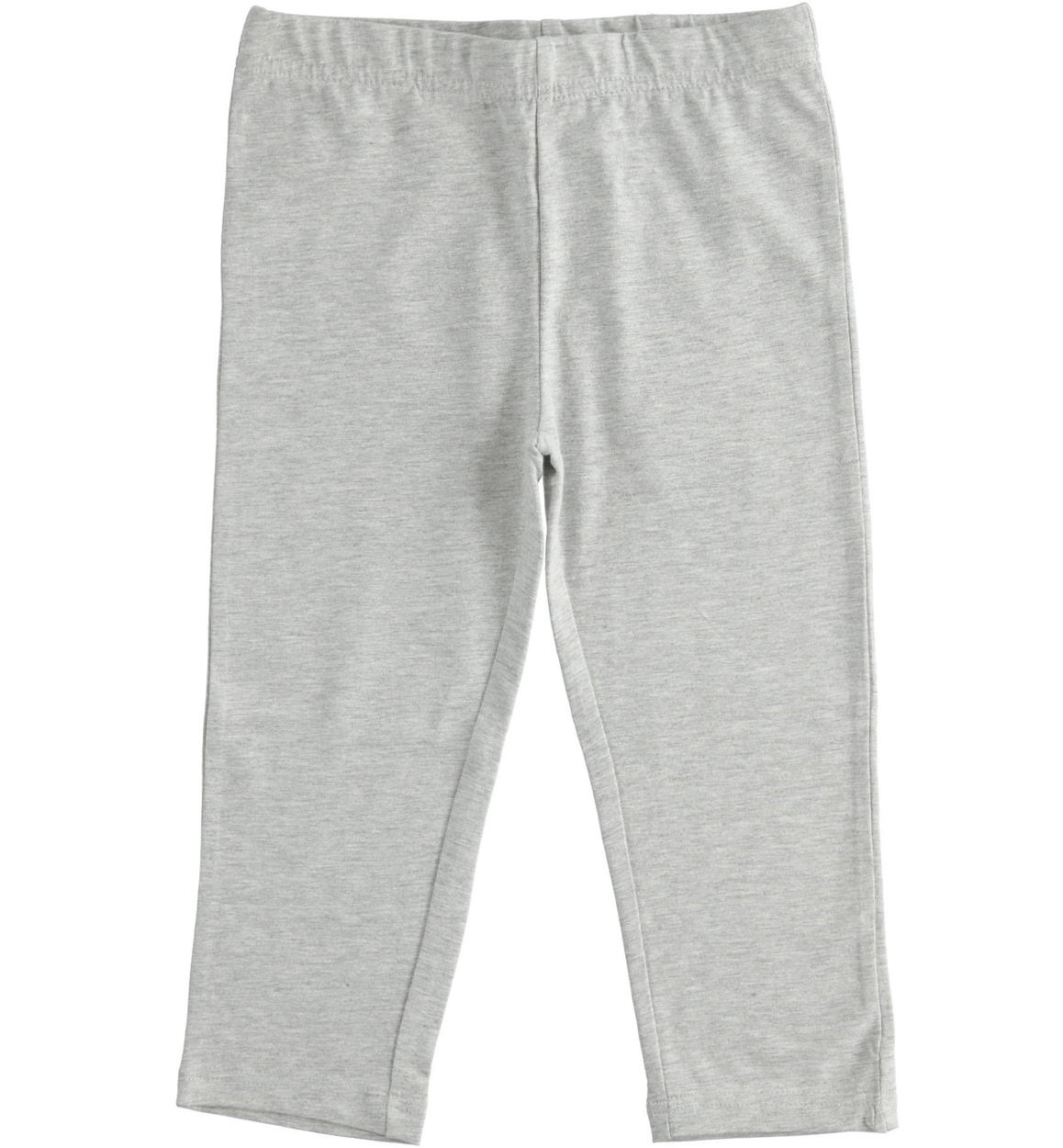 Leggings bambina modello pescatora in jersey stretch GRIGIO iDO