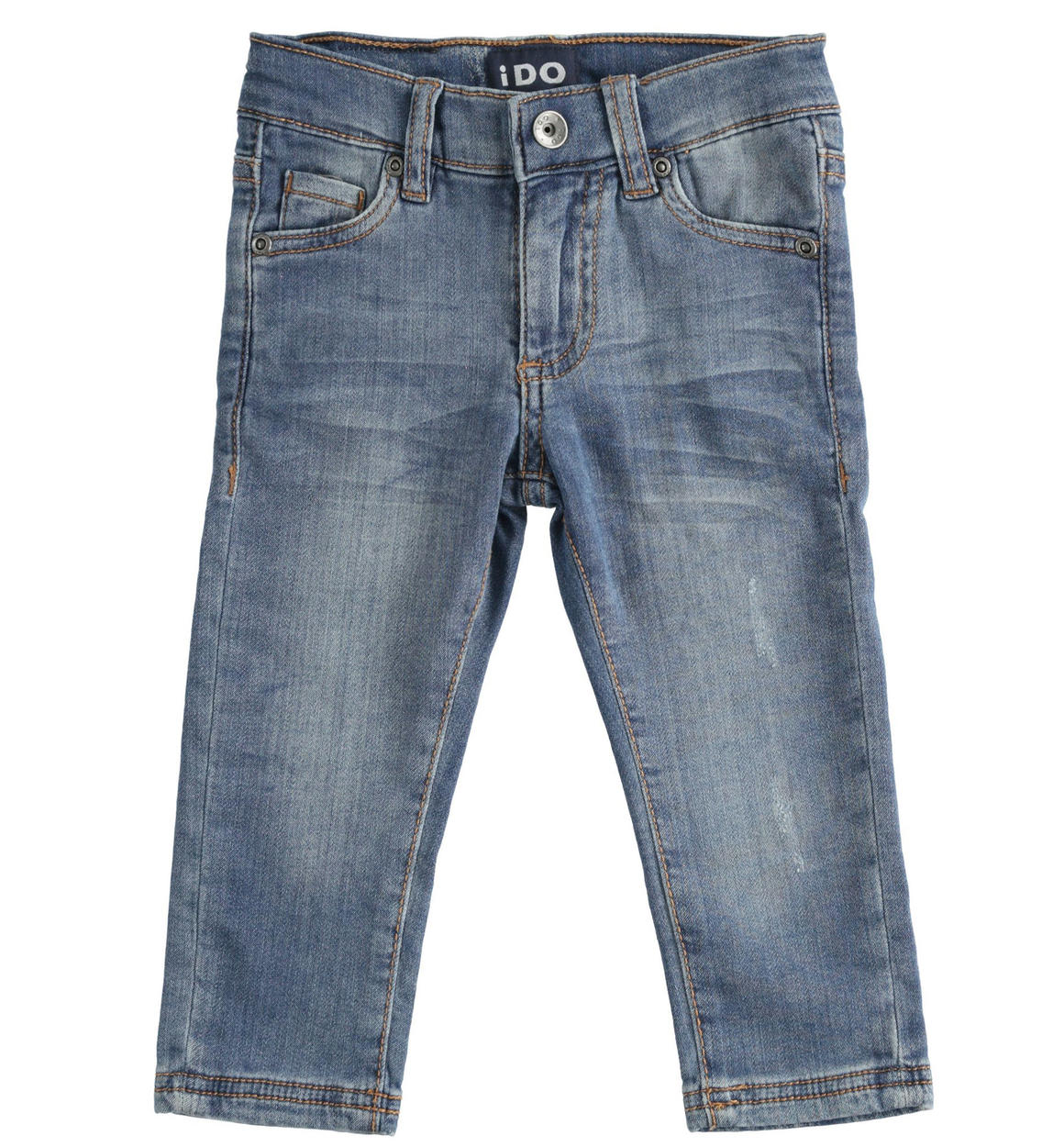 Jeans bambino in denim stretch di cotone da 6 mesi a 8 anni iDO