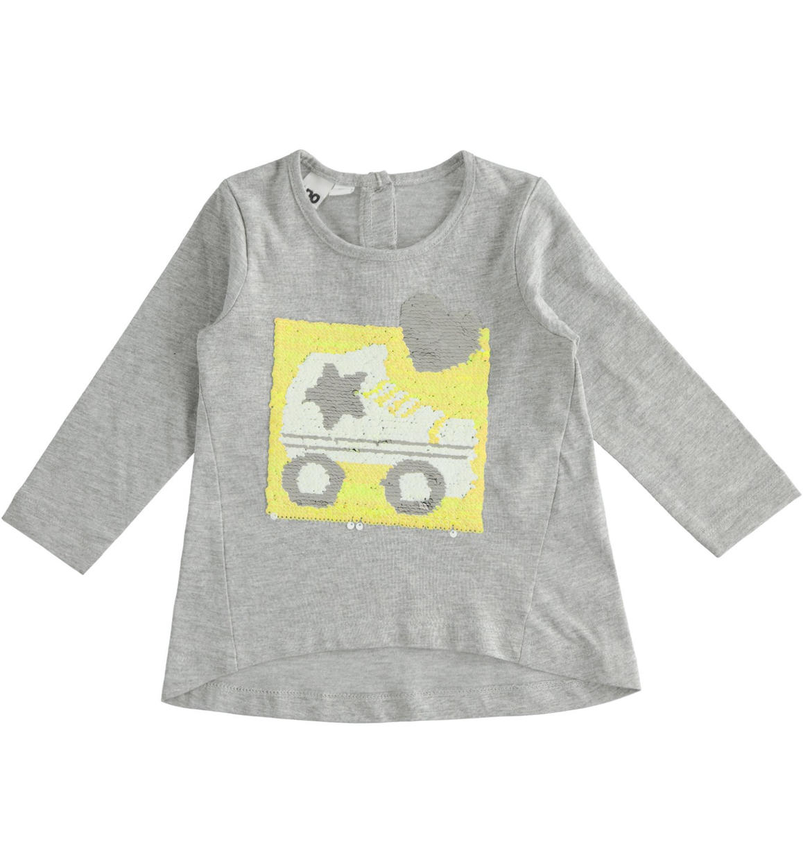 Maglietta bambina con paillettes reversibili da 12 mesi a 8 anni iDO