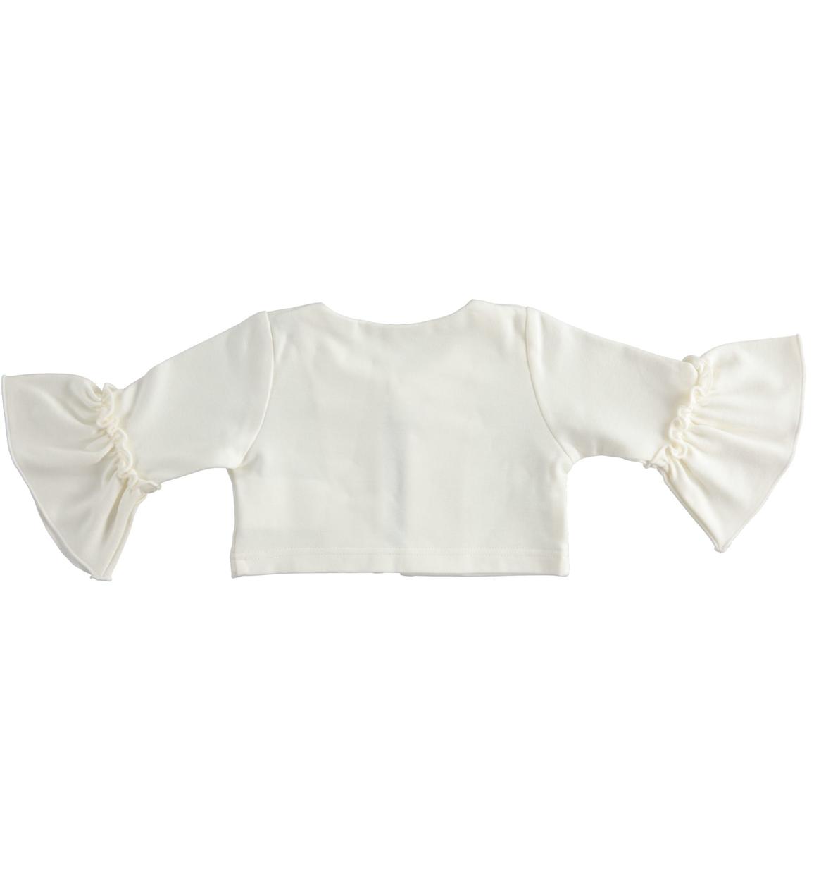 Coprispalle bambina con maniche a calice PANNA-0112 - 1484429800
