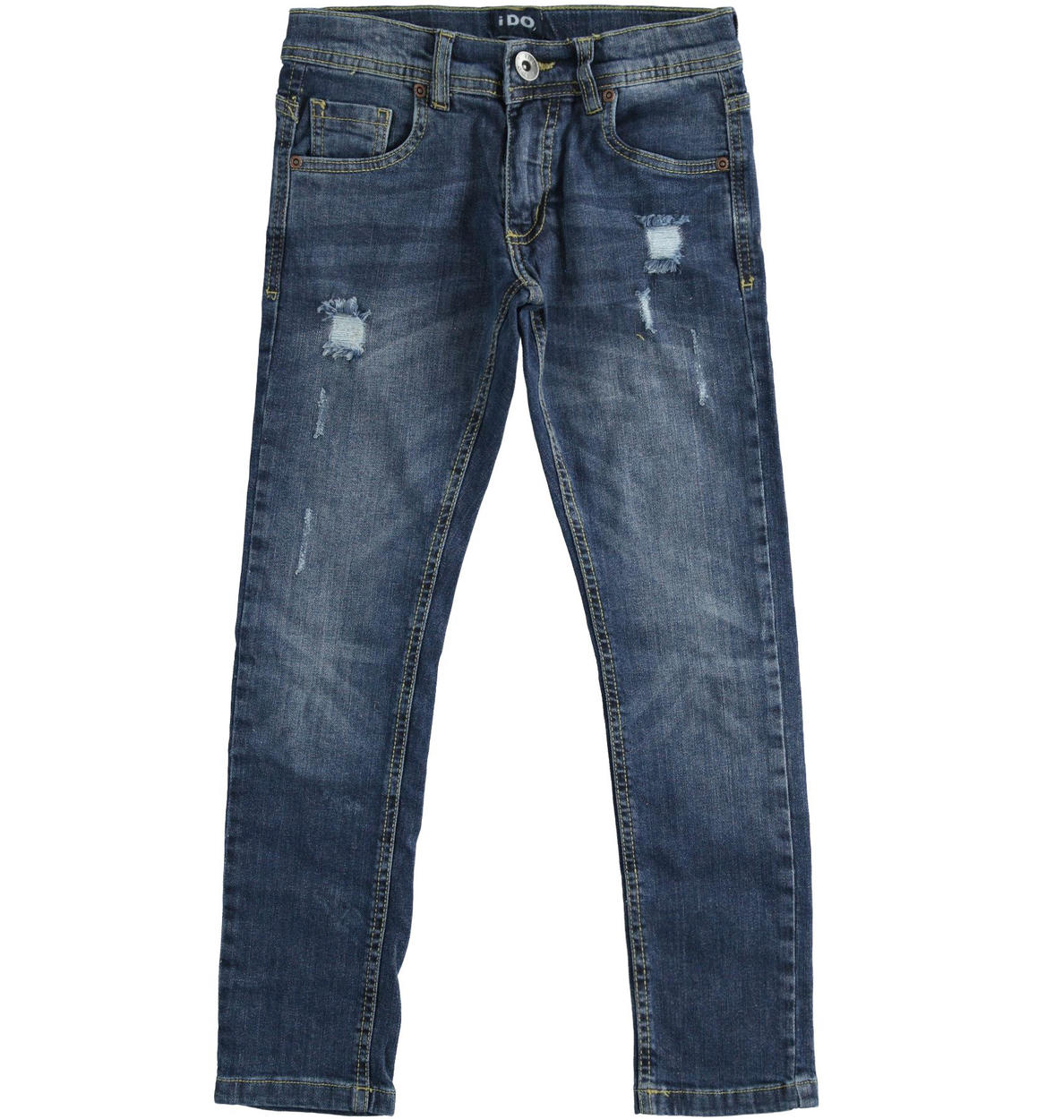 Jeans bambino in denim strtech di cotone BLU iDO