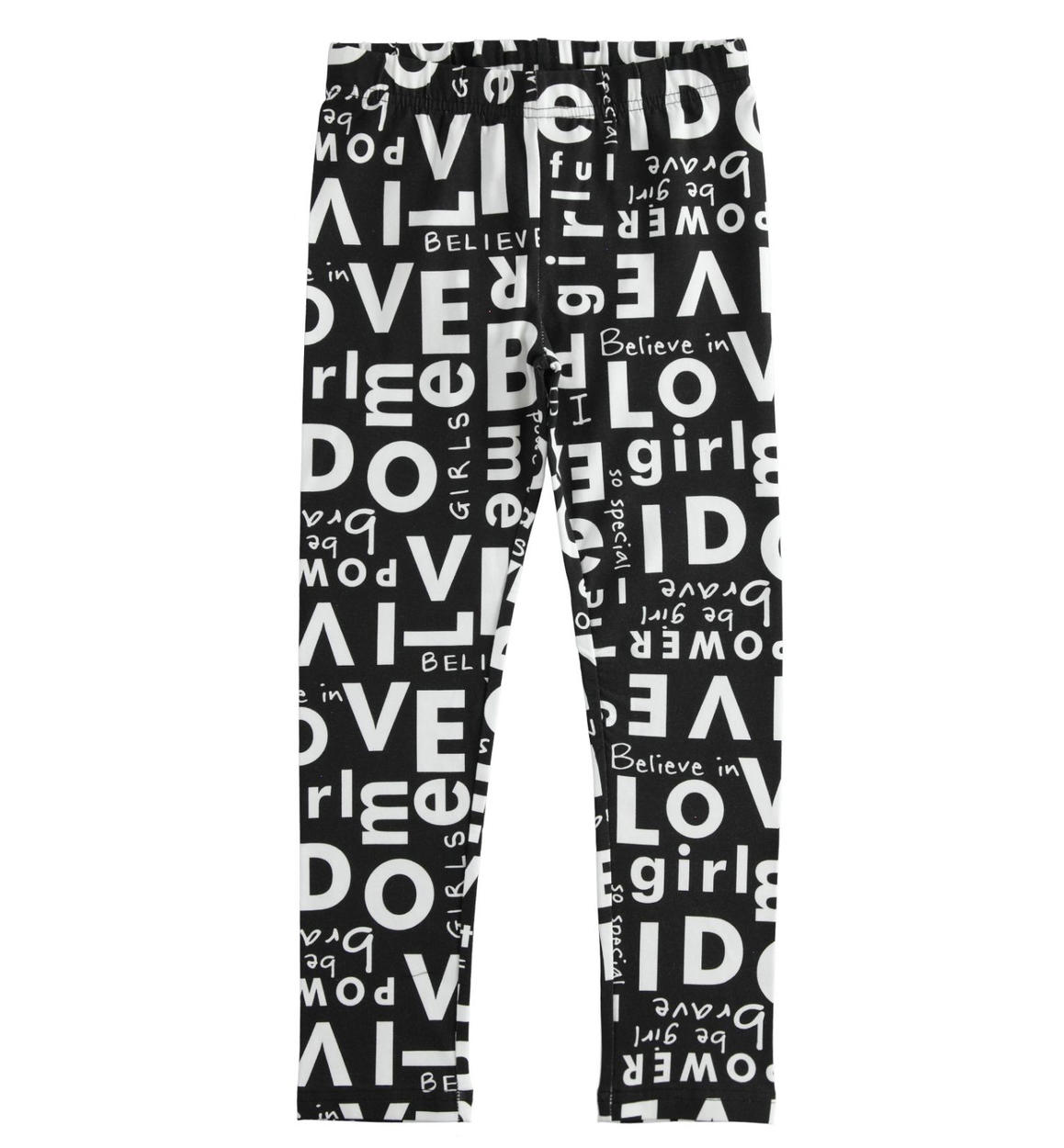 Leggings bambina in jersey stretch BIANCO iDO