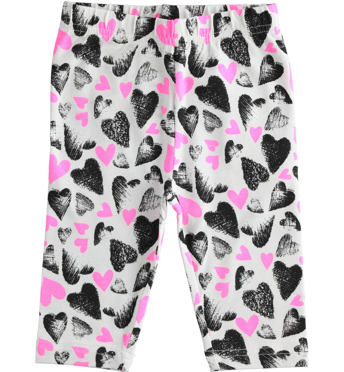 Leggings bambina modello pescatora diverse fantasie ROSA iDO