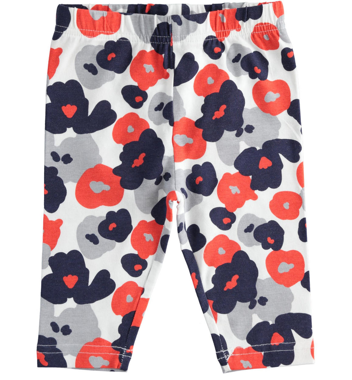 Leggings bambina modello pescatora diverse fantasie ROSSO iDO
