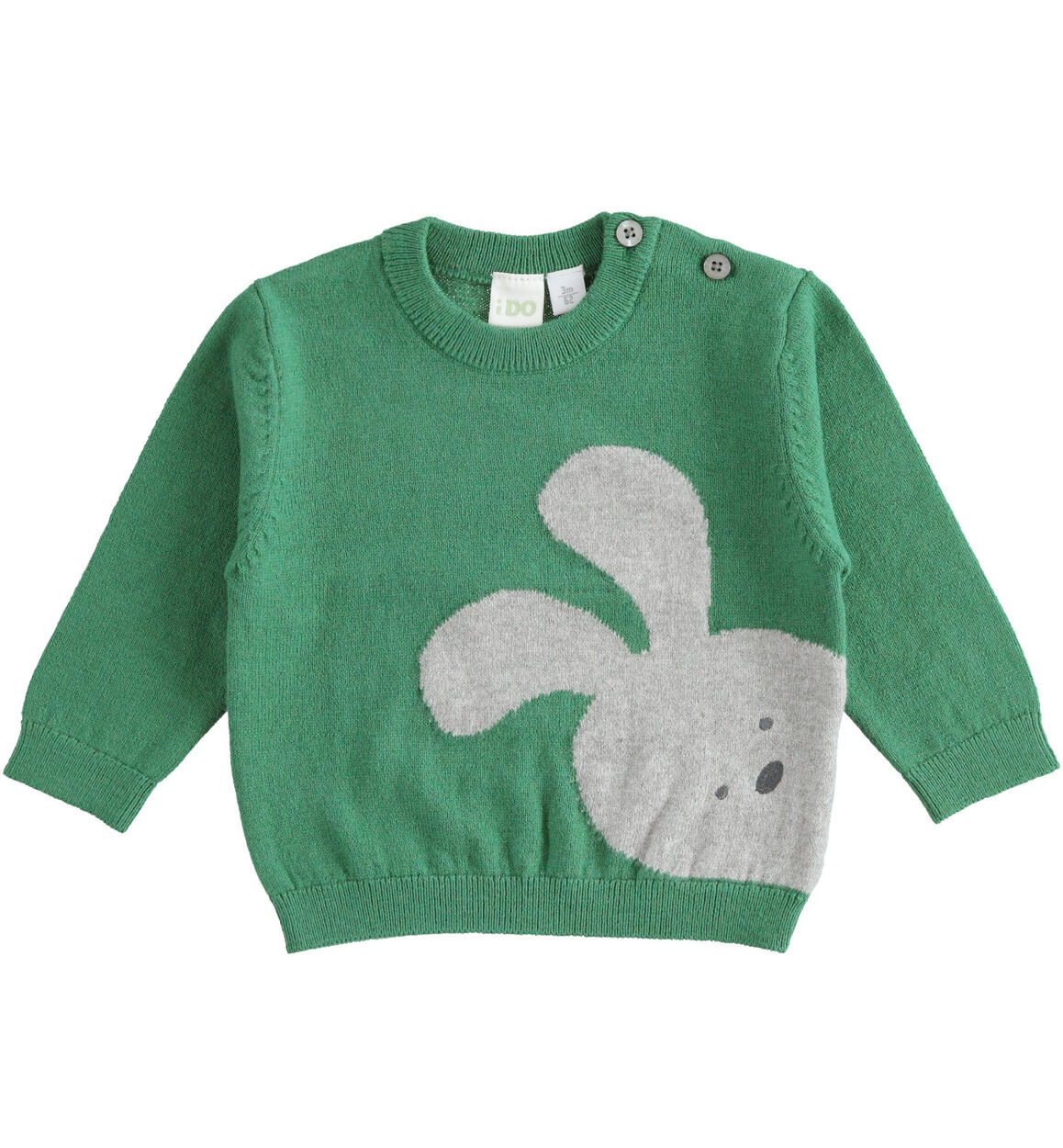 Maglione lana neonato VERDE iDO