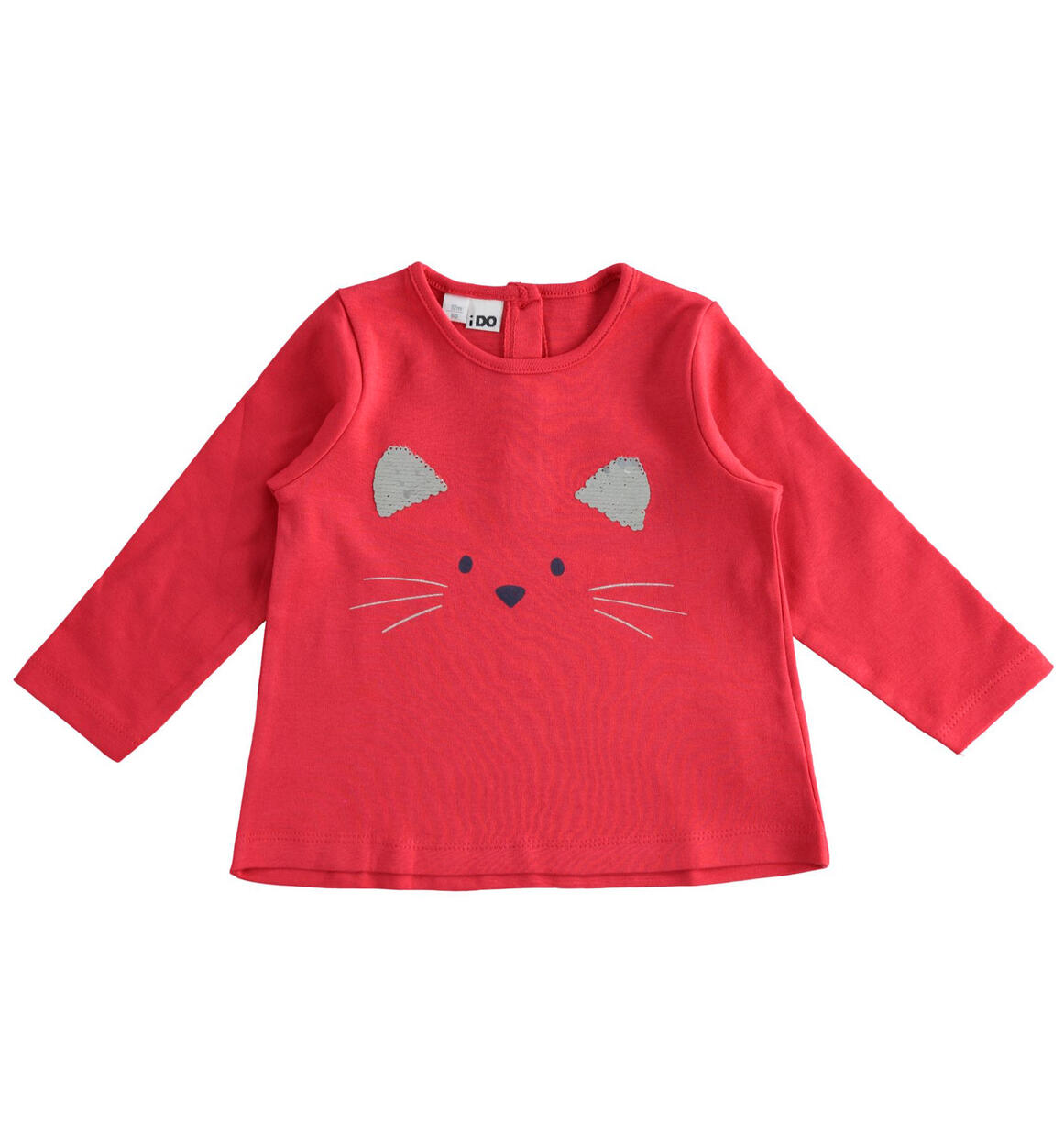 Girl¿s long sleeved T-shirt from 12 months to 8 years iDO RED iDO