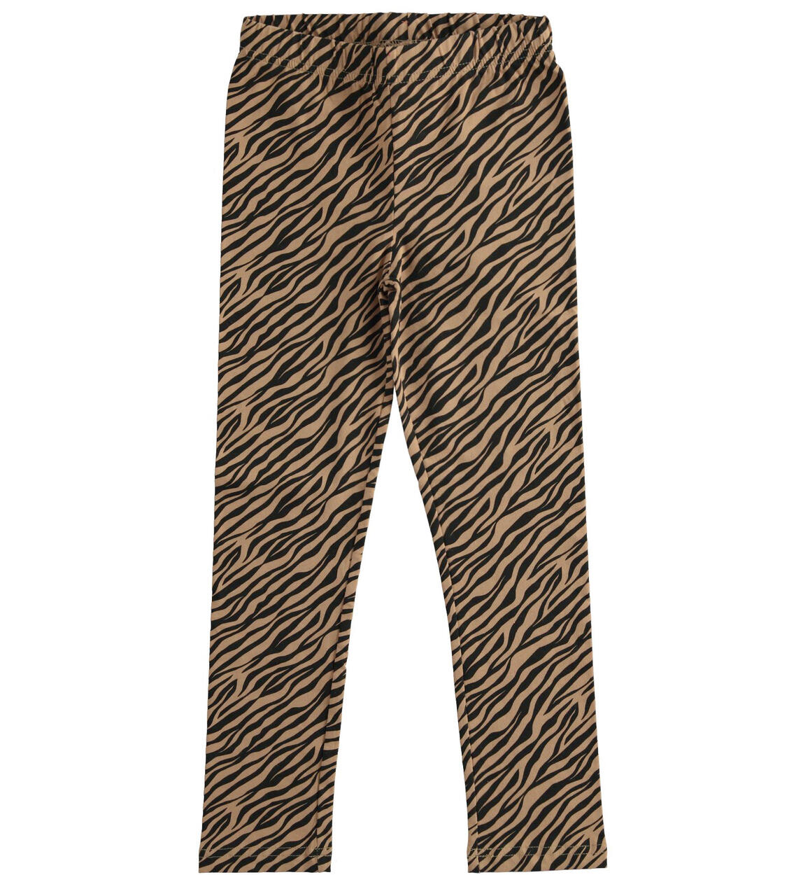 Leggings bambina in jersey stretch MARRONE iDO