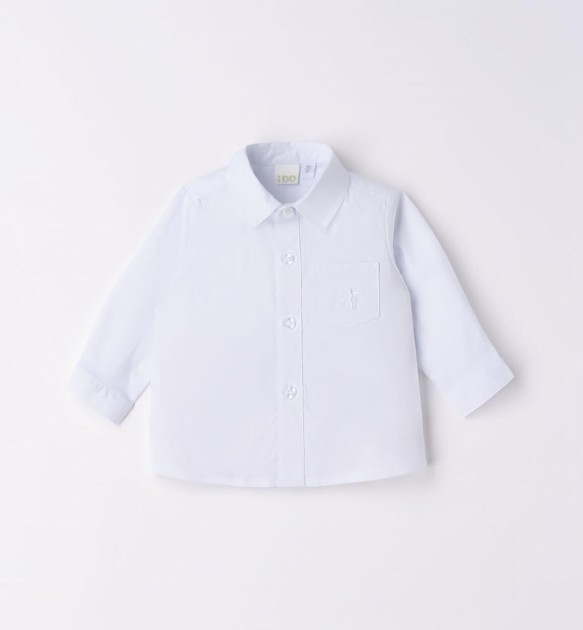 Elegante camicia neonato BIANCO iDO