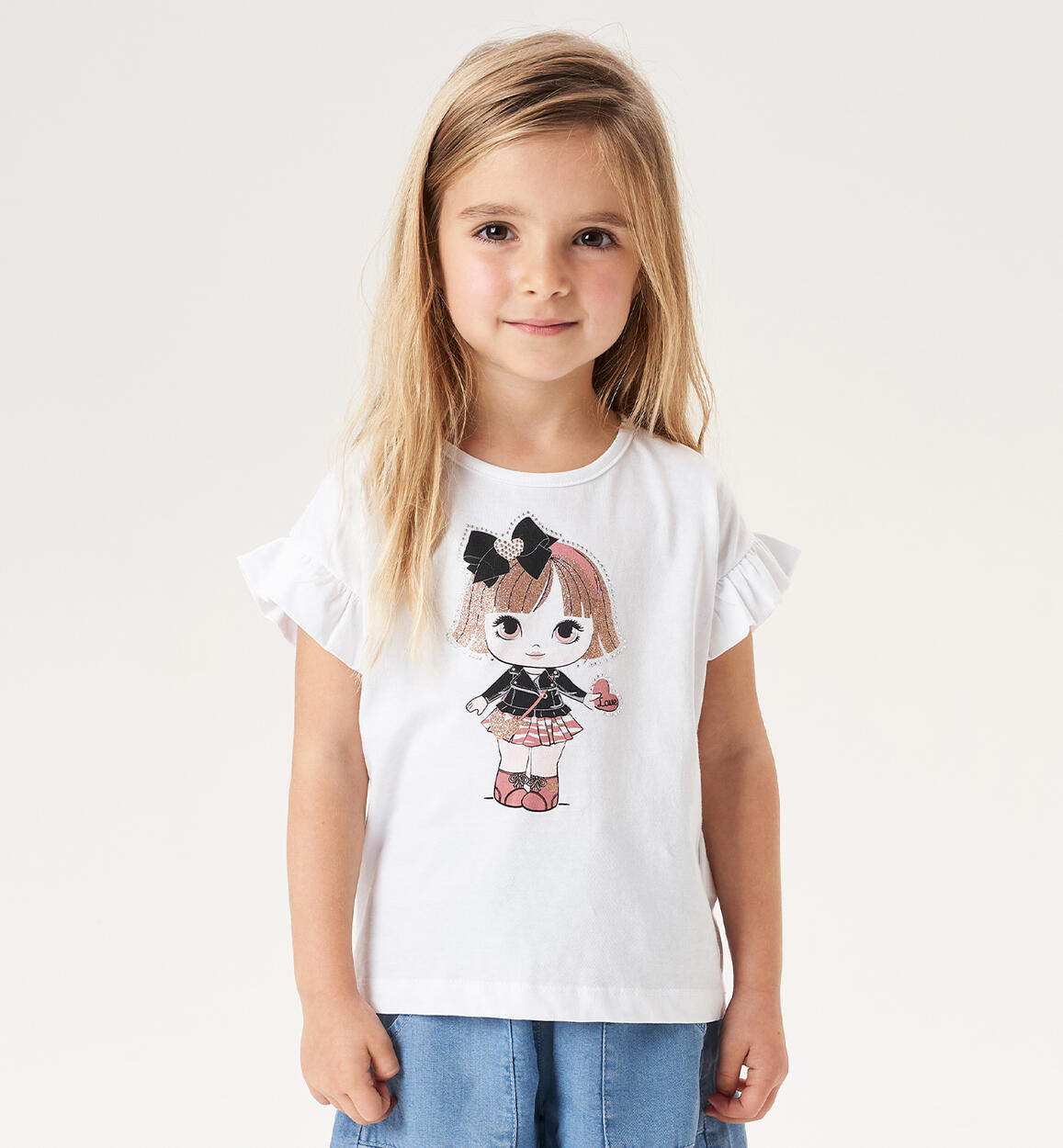 T-shirt bambina 100% cotone da 9 mesi a 8 anni iDO - TUTE & COMPLETI - P/E  - Bambina