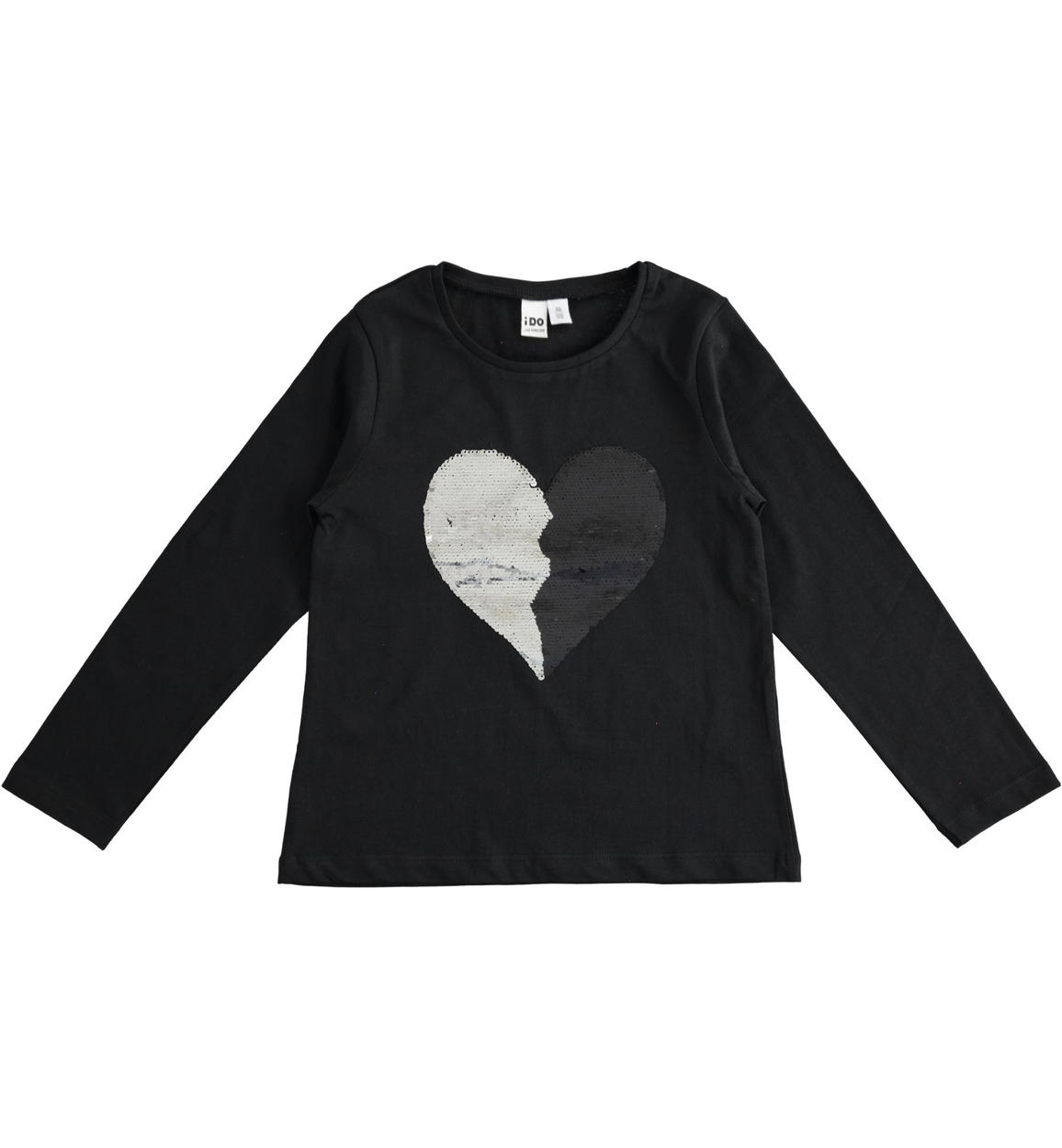 Maglia manica lunga nera bambina discount