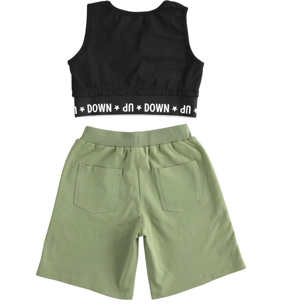 Completo Sportivo Bambina 2 Pezzi - Crop Top E Shorts Per Danza E Ginnastica - Foto 11