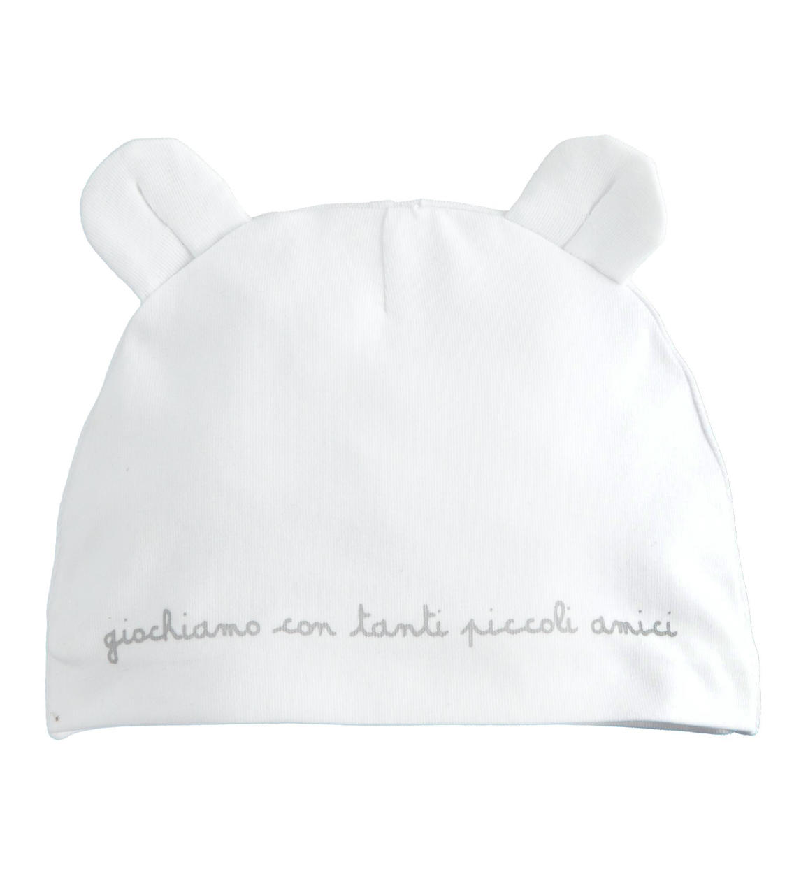 Cappello modello cuffia unisex in jersey con orecchie per neonati da 0 a 18  mesi iDO - Miniconf Shop