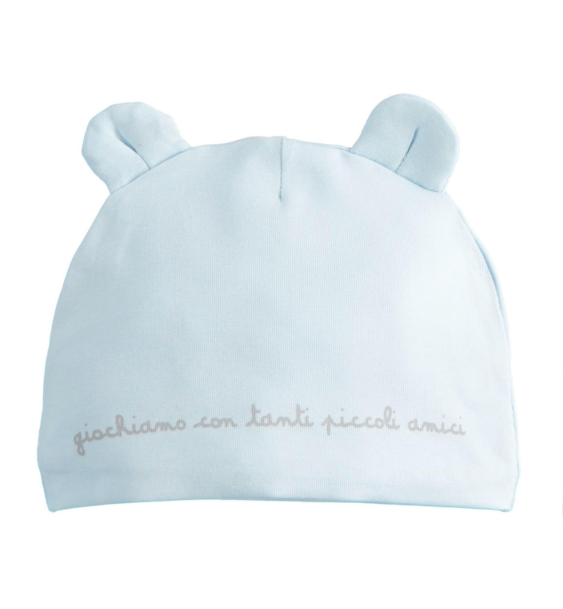 Cappello modello cuffia unisex in jersey con orecchie per neonati da 0 a 18  mesi iDO - Miniconf Shop