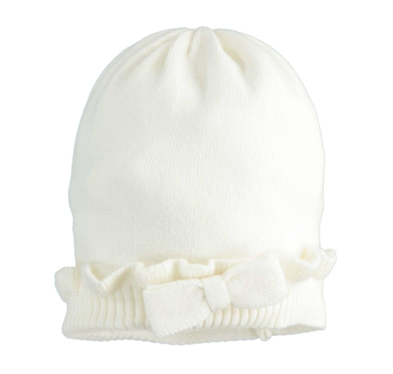 Cappello modello cuffia con fiocco e ruche per neonata da 0 a 18 mesi iDO -  Accessori - 0-18 Mesi - Bambina