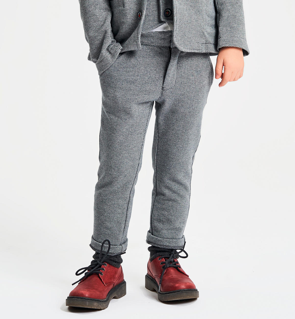 Elegante pantalone in felpa con bretelle per bambino da 6 mesi a 7 anni iDO  - PANTALONI - Bambino - iDO