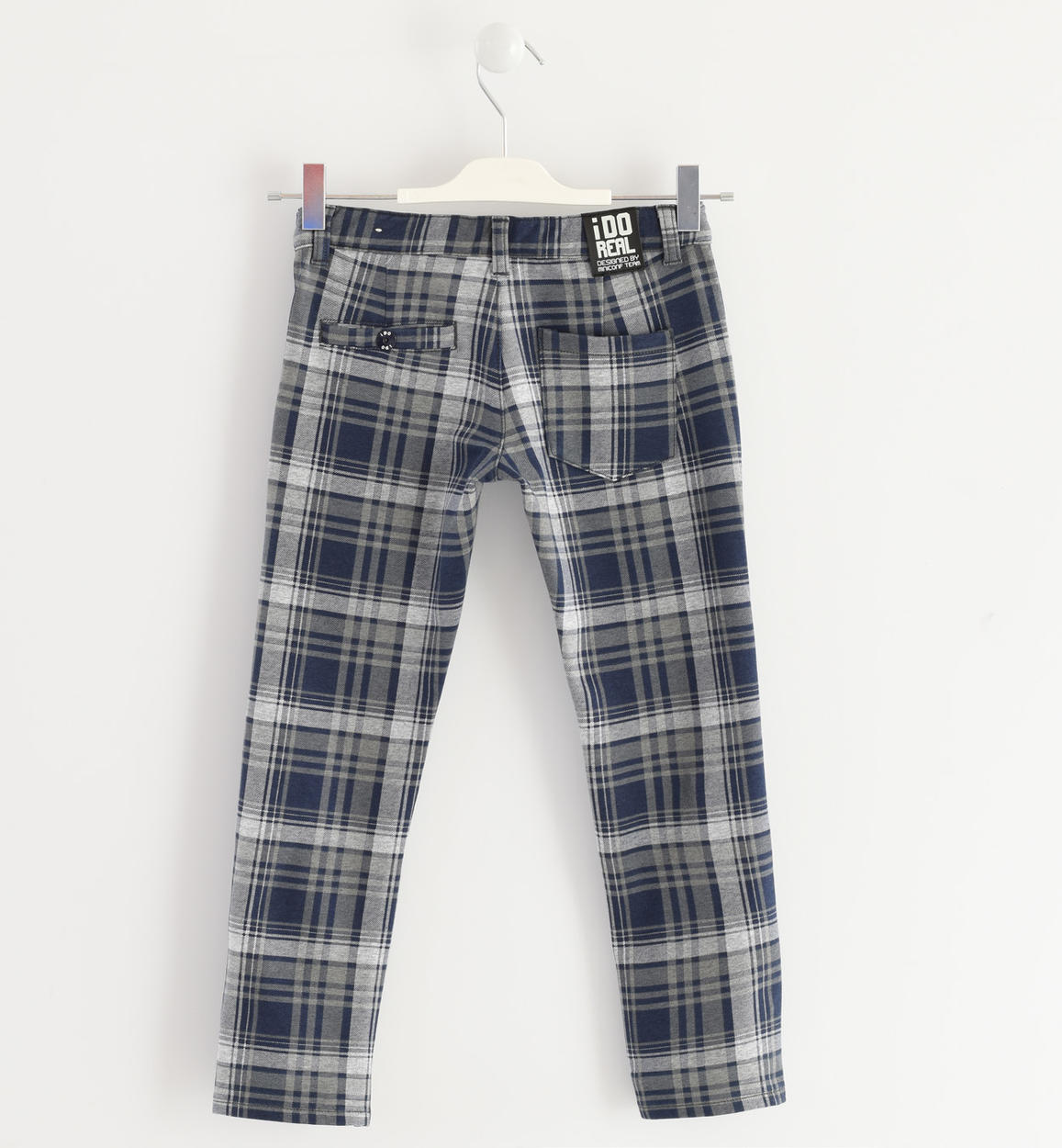 Pantalone in felpa stampata con motivo a quadri per bambino da 6 a 16 anni  iDO - PANTALONI - Bambino - iDO