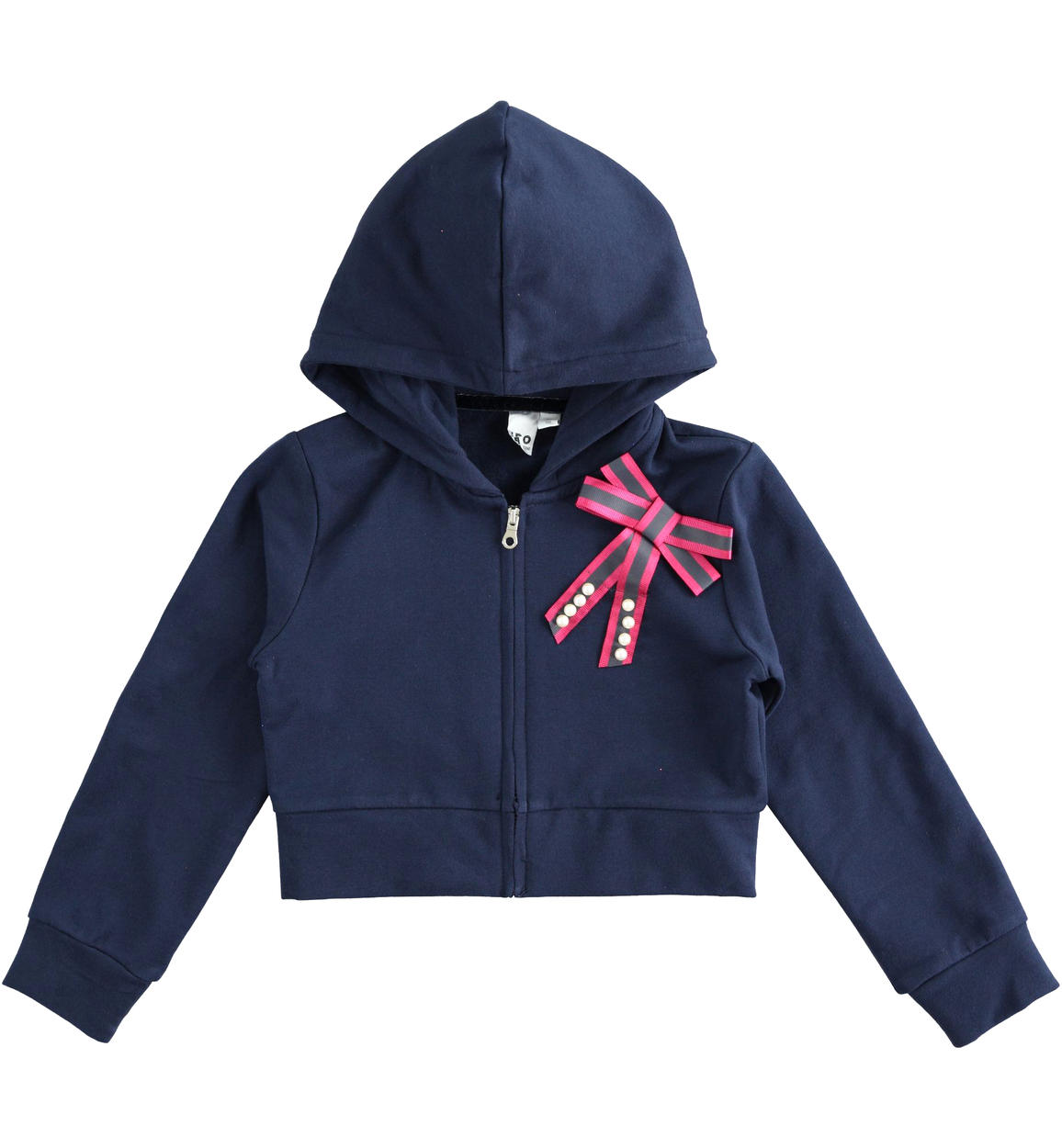 Felpa in cotone con fiocco glitter e di perle per bambina da 6 a 16 anni  iDO - MAGLIE - Bambina - iDO