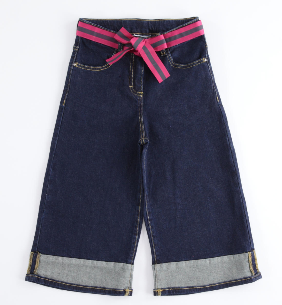 Pantalone denim modello palazzo per bambina da 6 a 16 anni iDO - PANTALONI  - Bambina - iDO