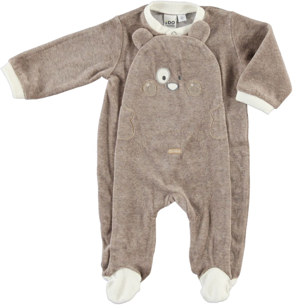 Tutina Invernale Neonato - Con Cappuccio, Guanti E Piedini | Marrone Per 0-3 Mesi | Calda E Morbida - Foto 9