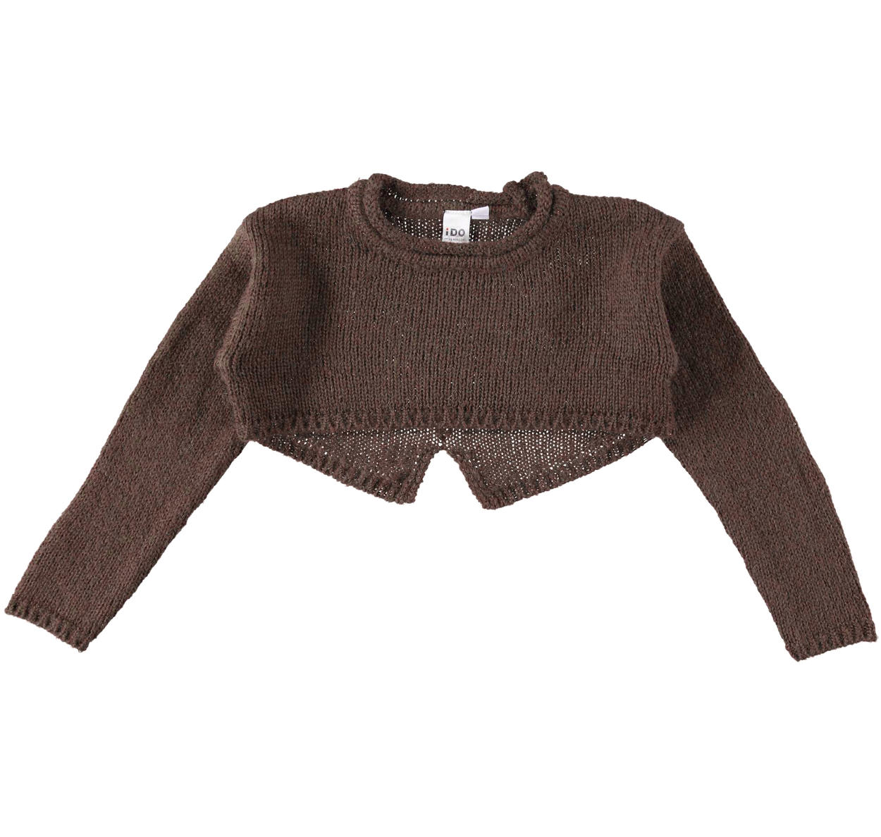 maglia manica lunga marrone bambino