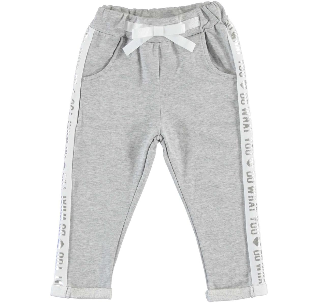 Sportivo e alla moda pantalone con bande laterali per bambina da 6 mesi a 7  anni iDO - PANTALONI - 3-16 Anni - Bambina