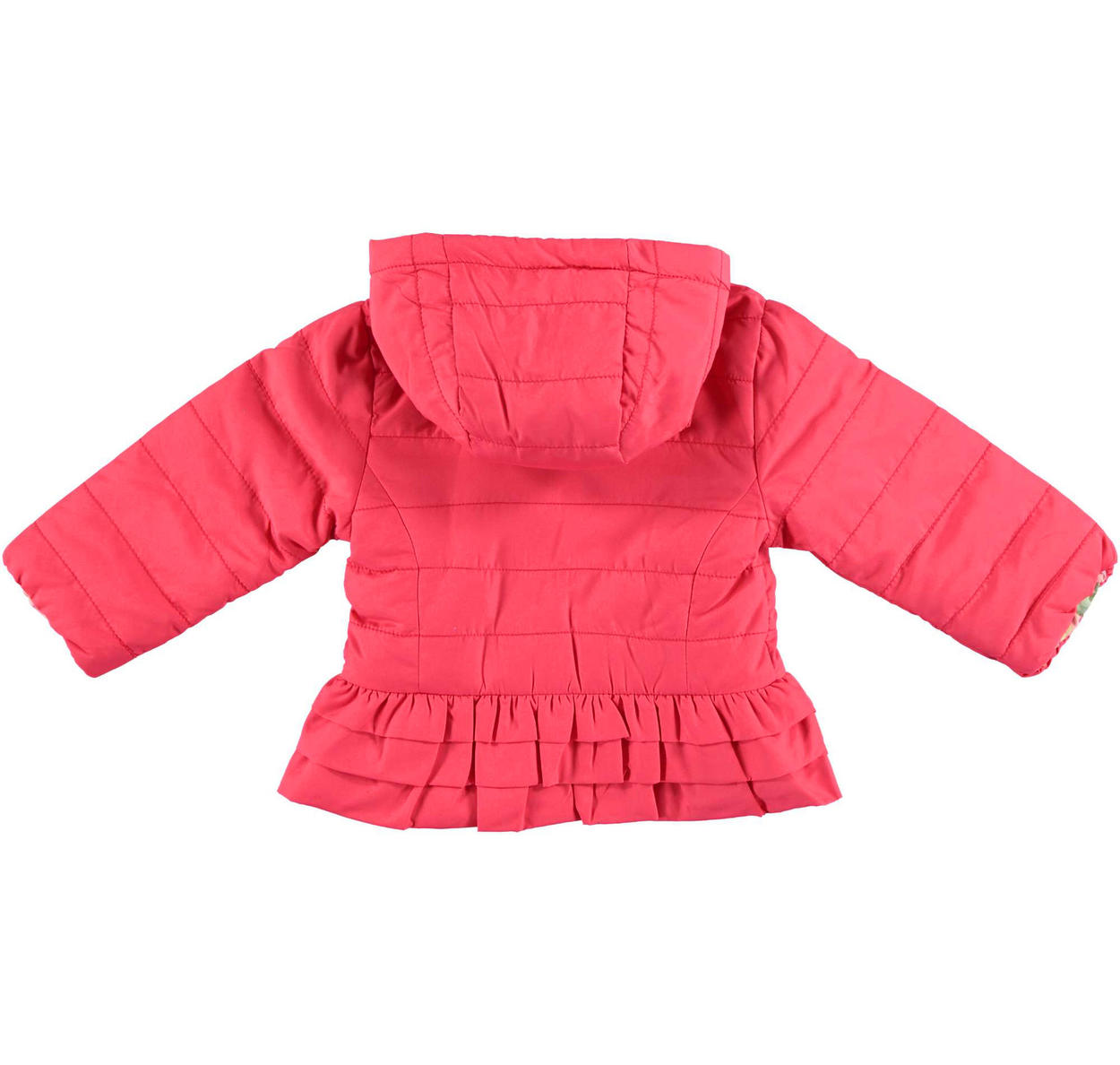 Giubbotto bambina reversibile fantasia cuori