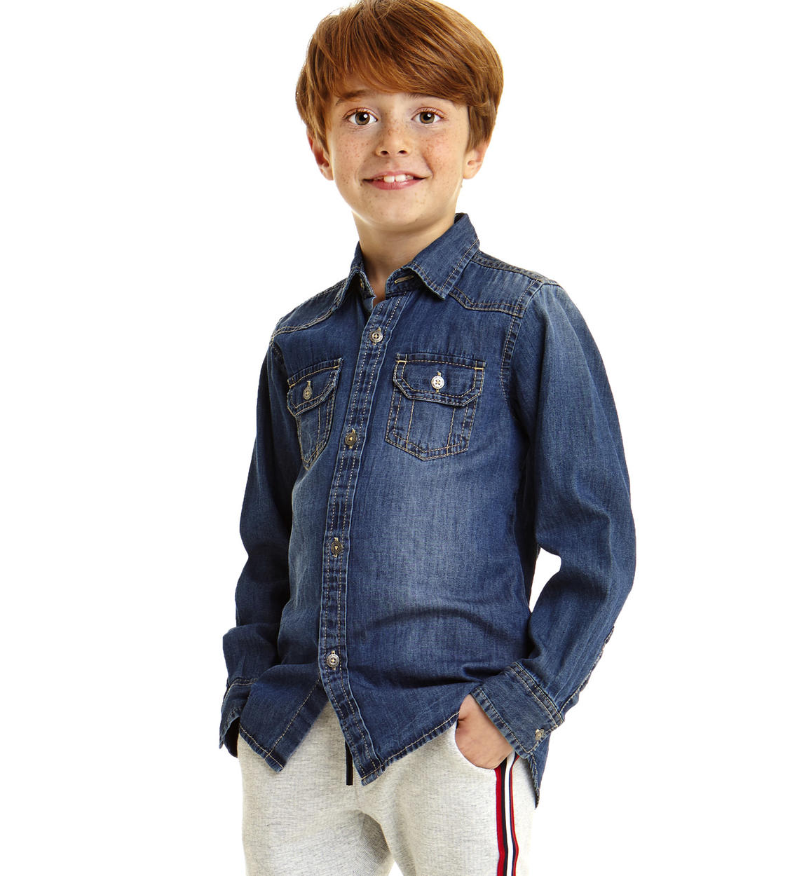 Camicia jeans best sale bambino