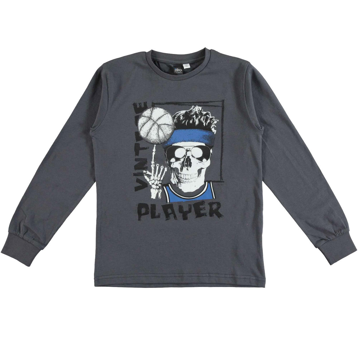 maglietta con scheletro