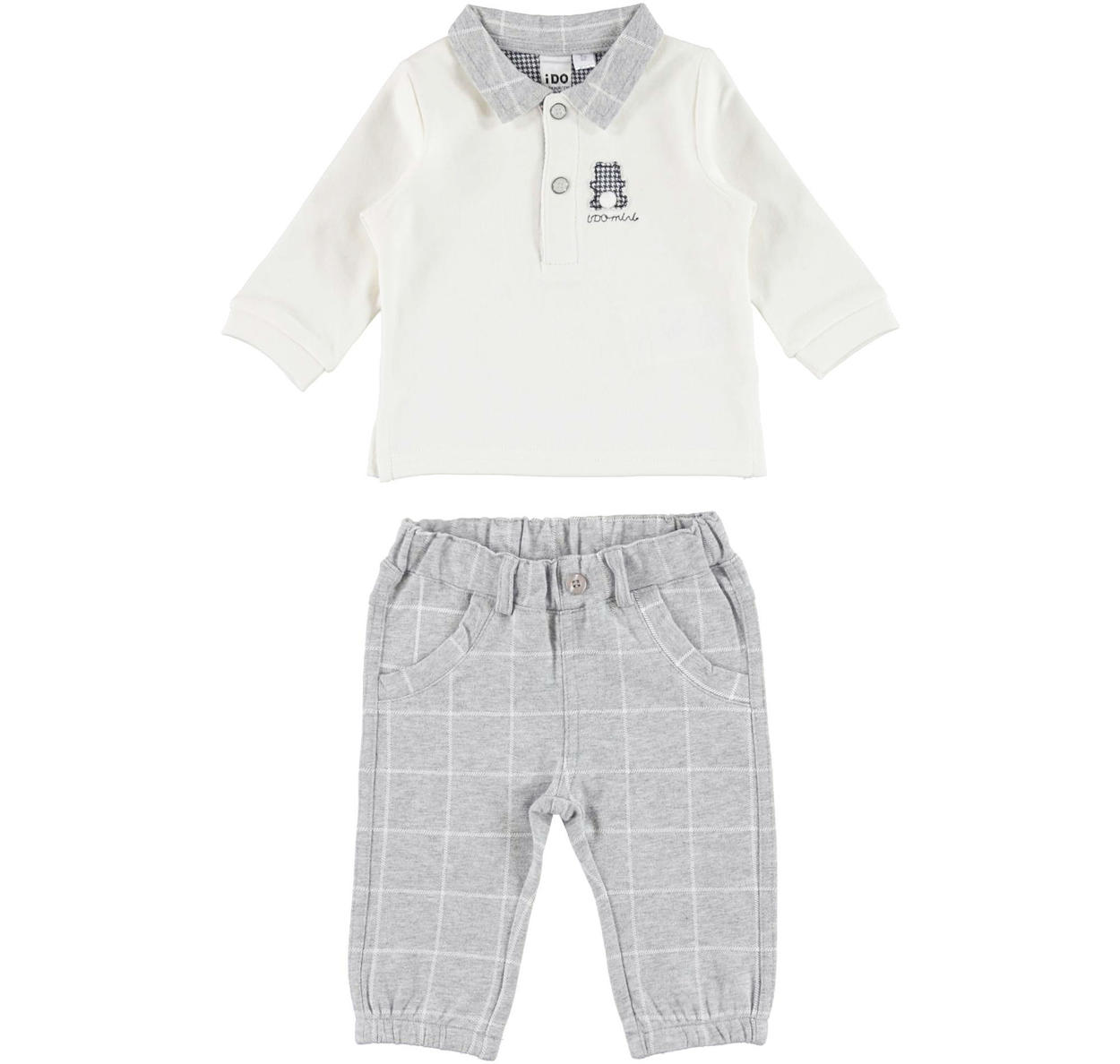Completo 100% cotone con polo in caldo cotone per neonato da 0 a 18 mesi  iDO - TUTE \u0026 COMPLETI - Bambino - iDO
