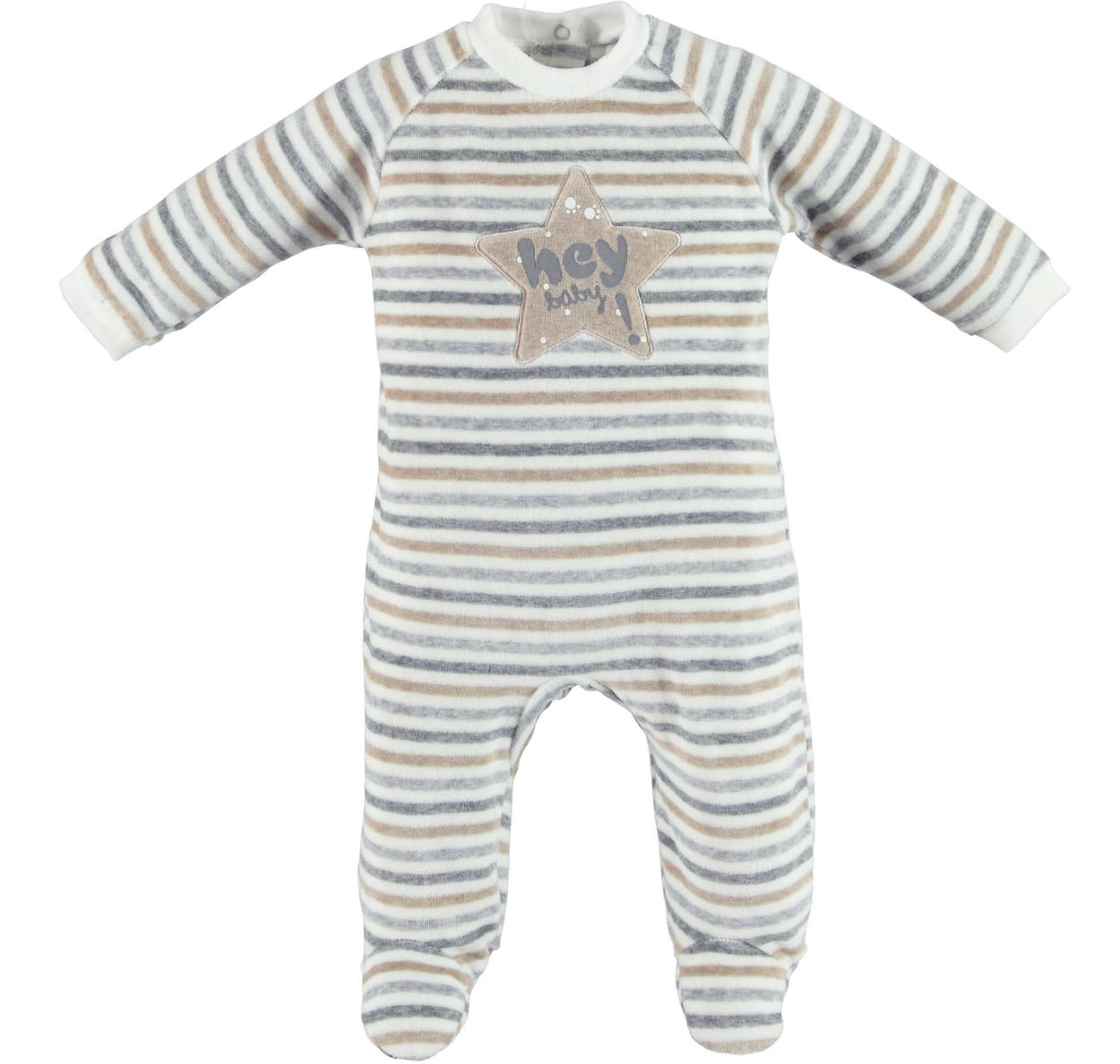 Tutina intera modello unisex con stellina per neonati da 0 a 18 mesi iDO -  Miniconf Shop