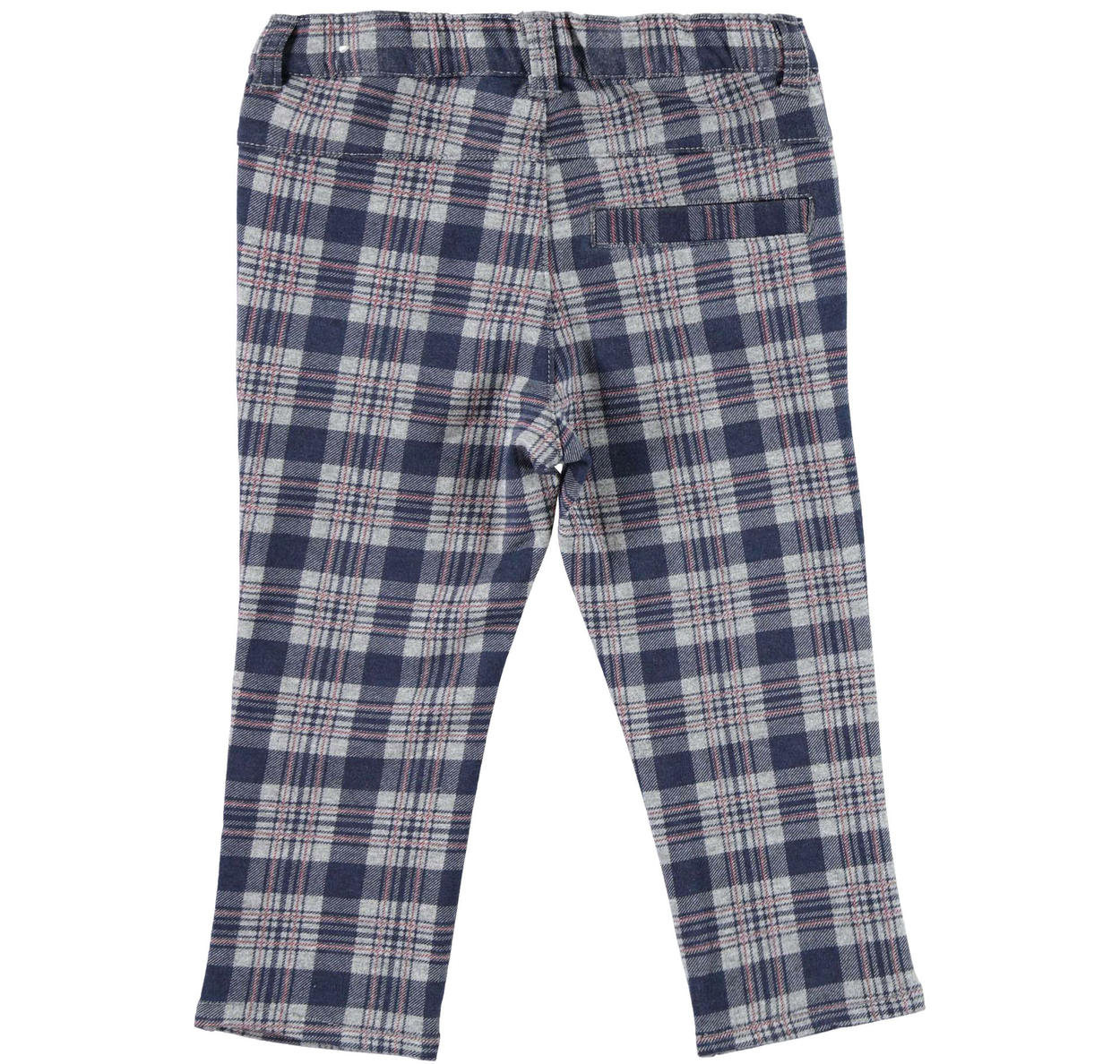 Elegante pantalone con fantasia a quadri in felpa per bambino da 6 mesi a 7  anni iDO - PANTALONI - Bambino - iDO