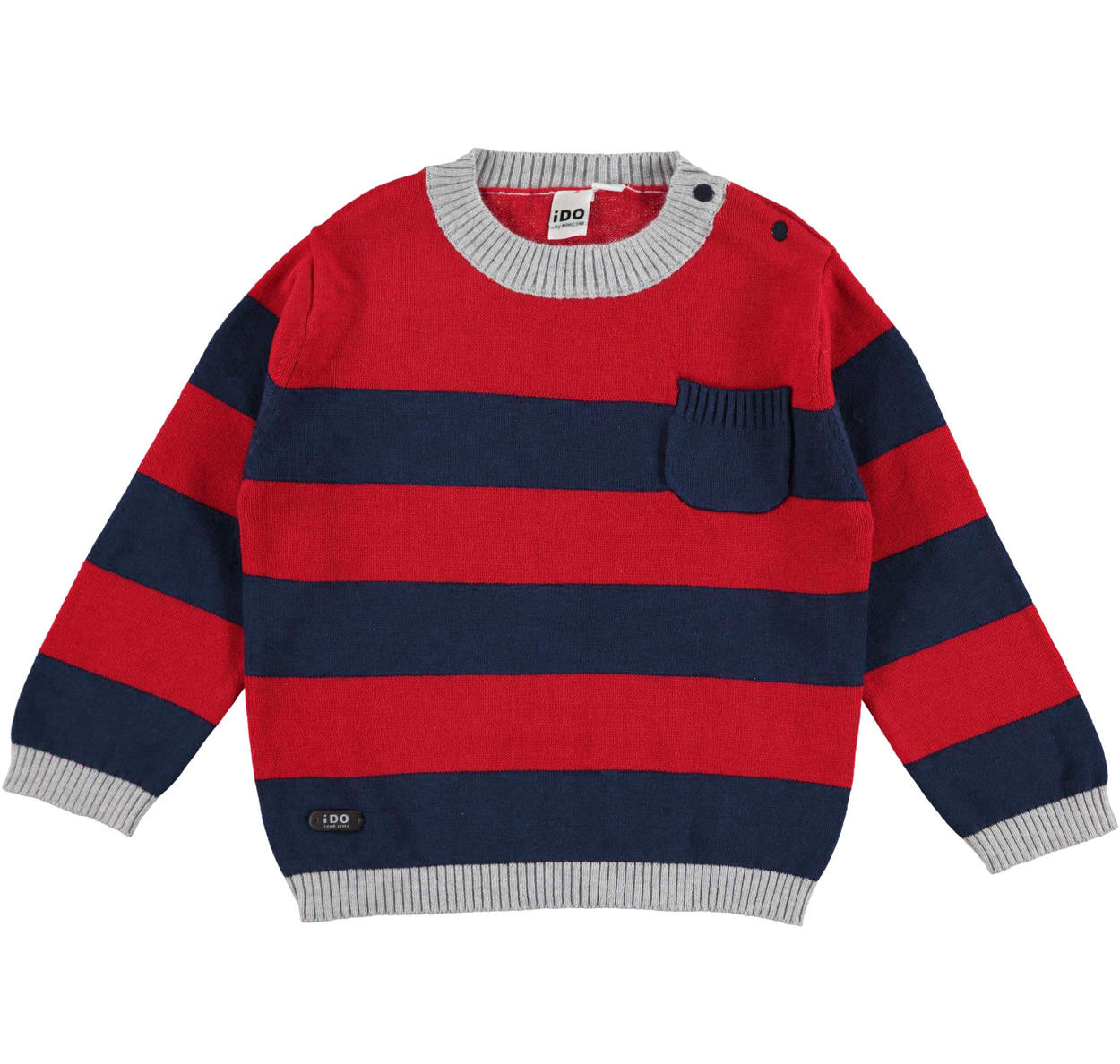 Maglioncino rigato in tricot misto cotone lana per bambino da 6 mesi a 7  anni iDO - MAGLIE - Bambino - iDO