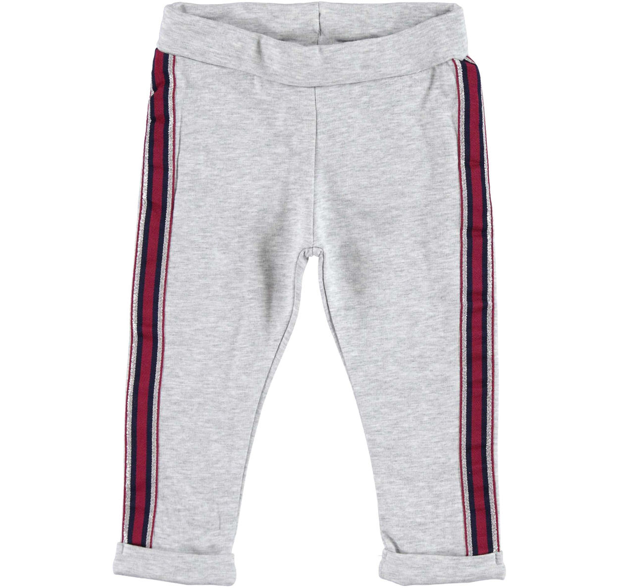 Pantalone in felpa stretch di cotone garzata per bambina da 6 mesi a 7 anni  iDO - PANTALONI - 0-18 Mesi - Bambina