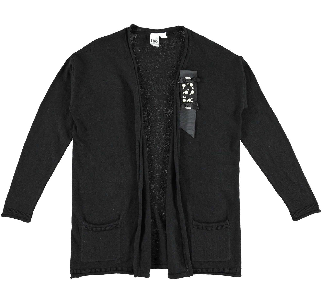 Cardigan Lungo In Misto Lana Con Cappuccio Verde Bambina MAYORAL 43