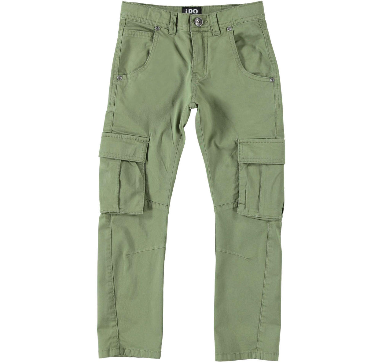 Pantaloni verdi hotsell con tasconi