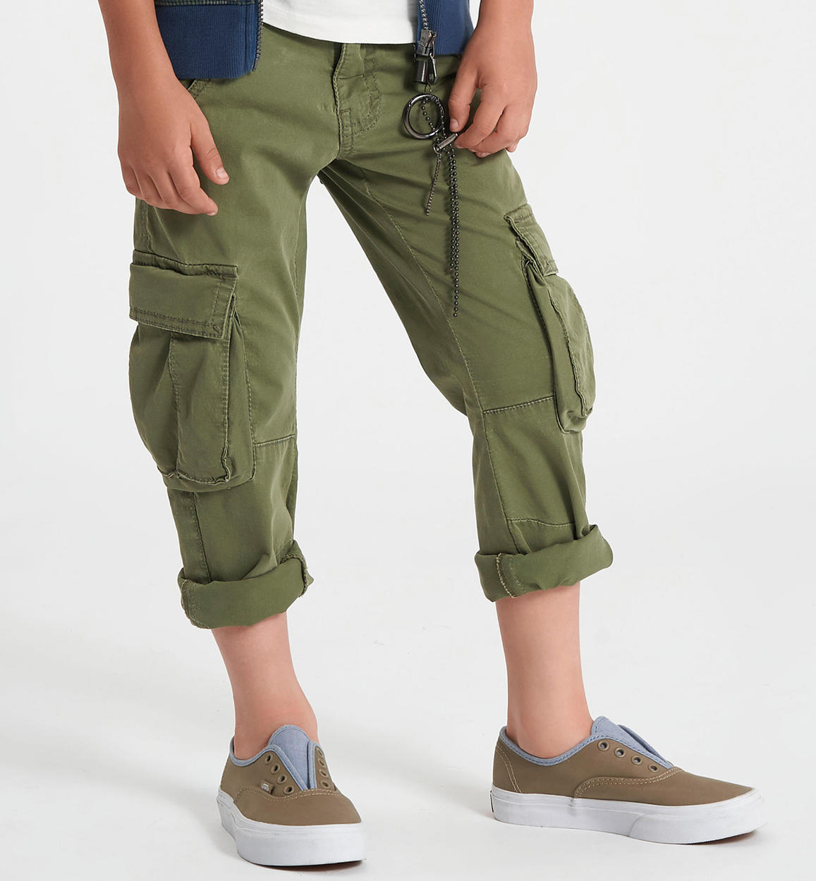 Pantalone modello cargo con tasconi per bambino da 6 a 16 anni iDO -  Miniconf Shop