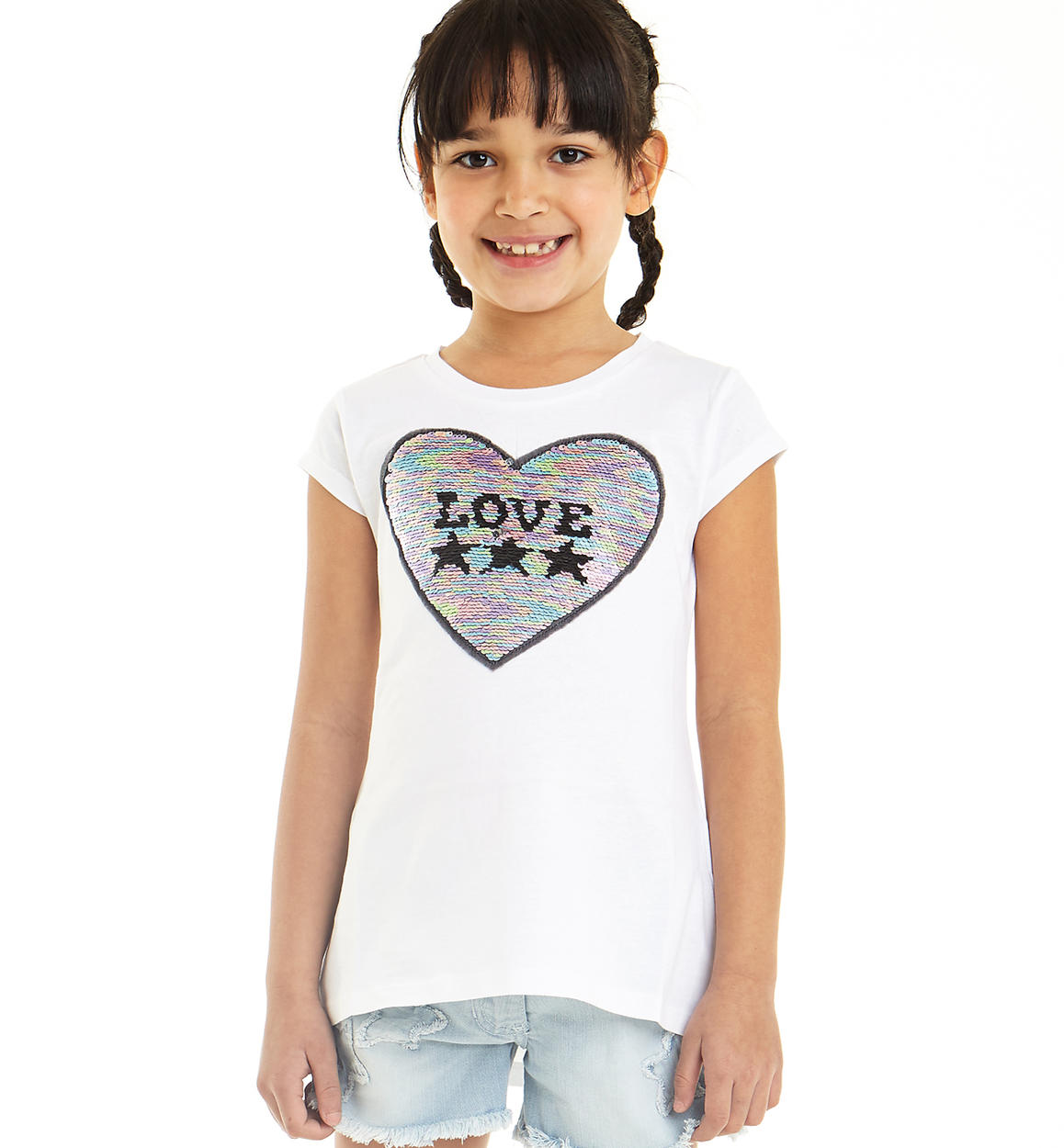 t shirt con paillettes