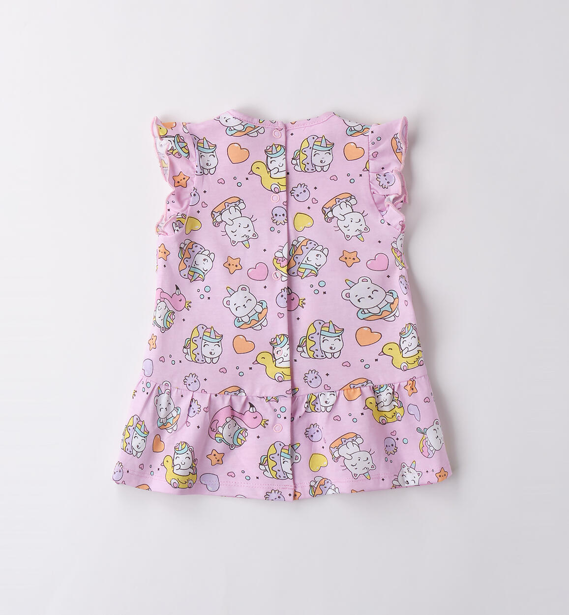 Abitino bimba iDO ROSA-BIANCO-6BGG - 0454B19300