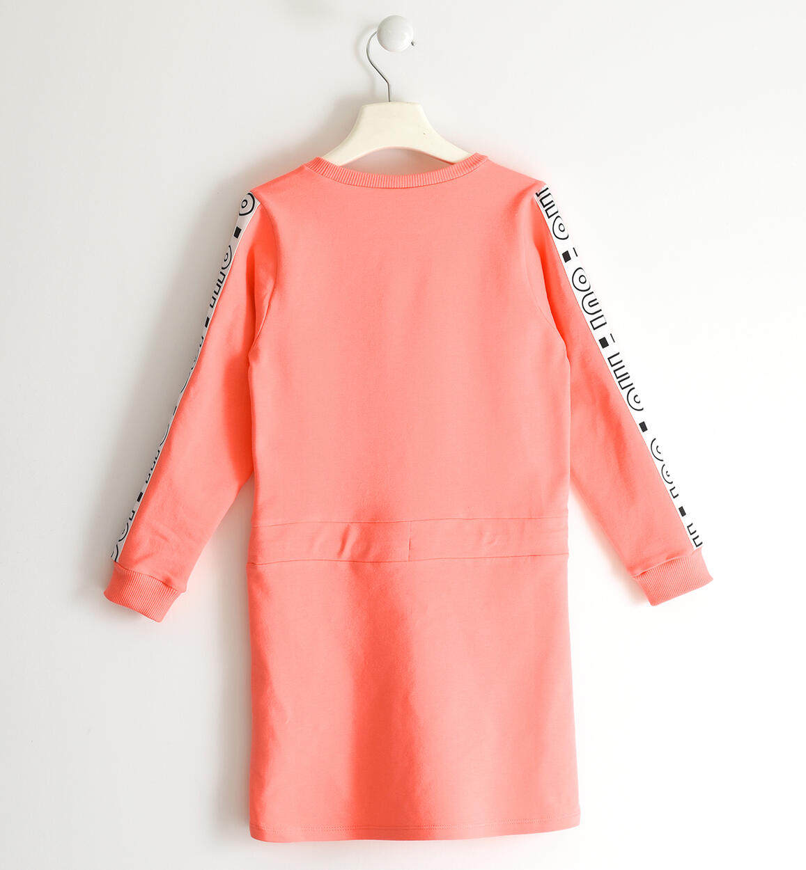 Abito a manica lunga bambina in felpa di cotone CORALLO-2141 - 2684453700