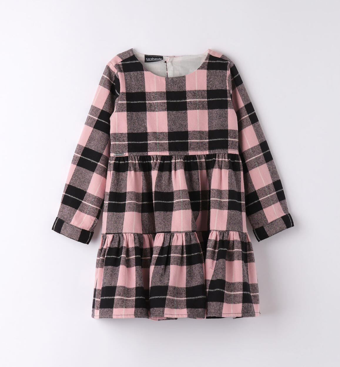 Sarabanda dress with an all-over check print for girls from 9 months to 8 years PINK Sarabanda