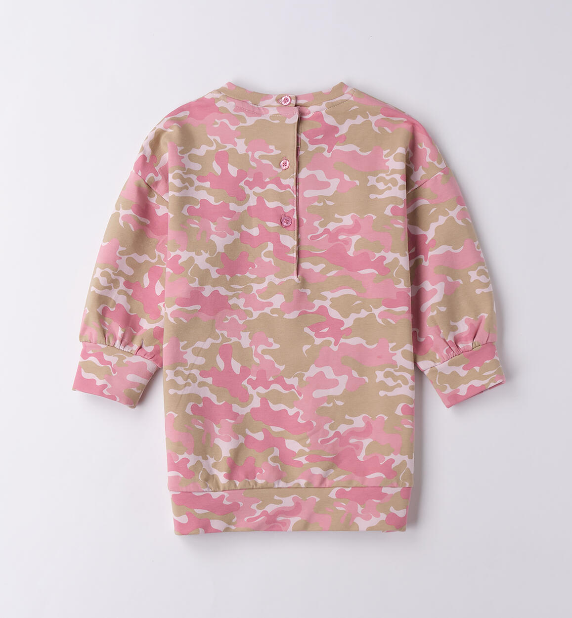 Abito bambina con gatto BEIGE-ROSA-6BSH - 1444F37000