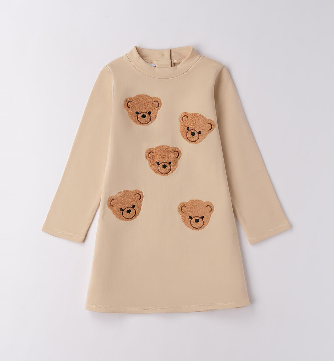 Abito bambina con orsetti BEIGE iDO
